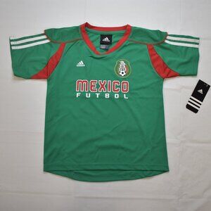 adidas Mexico El Tri Selección Mexicana Kids Futbol Soccer Jersey New Size 7